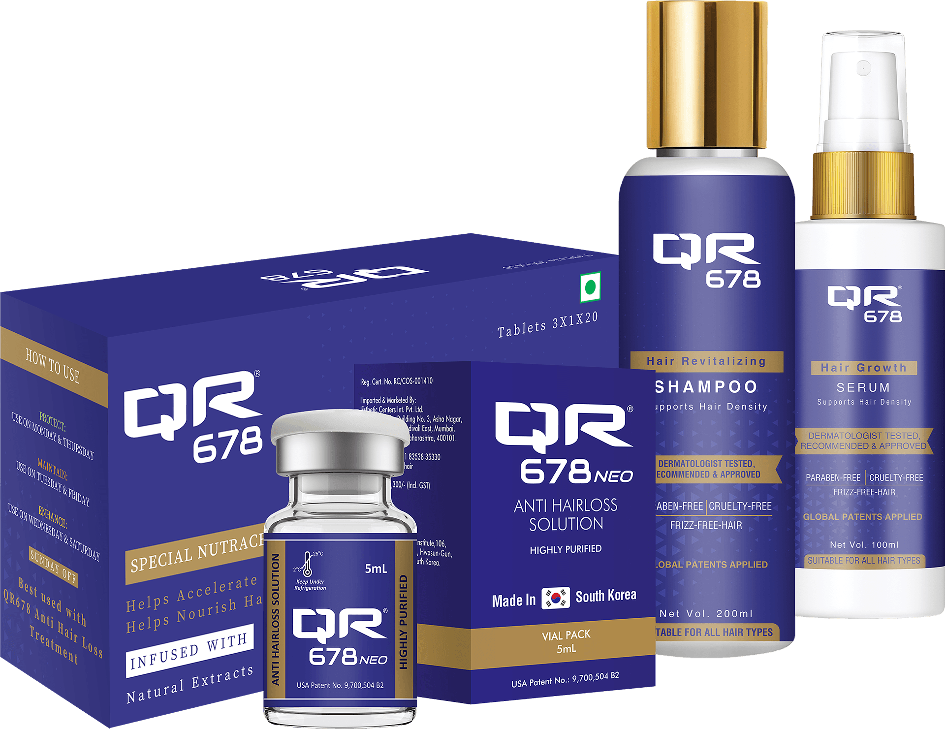 QR678 Hair Care Products