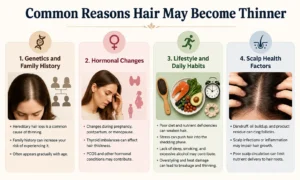 Common Reasons Hair May Become Thinner